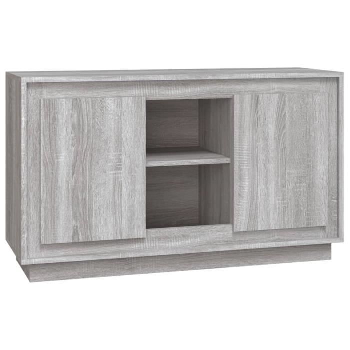 VidaXL Buffet sonoma gris 102x35x60 cm bois d'ingénierie 831883