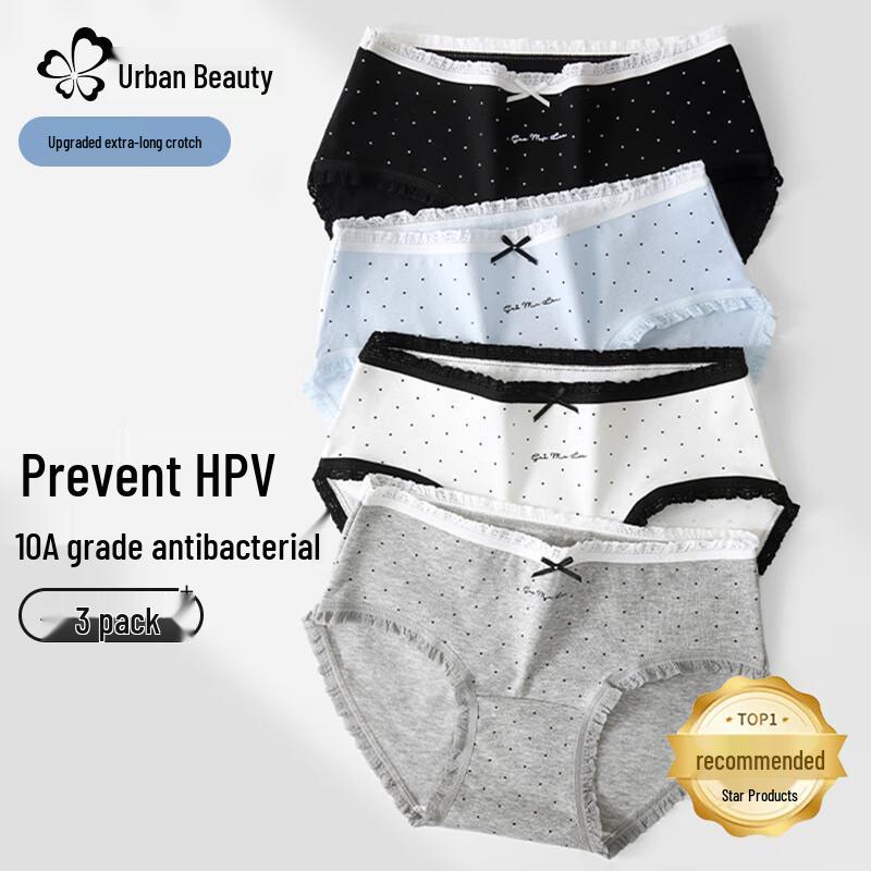 

Urban Beauty Women s Pure Cotton Antibacterial Bow Briefs XL