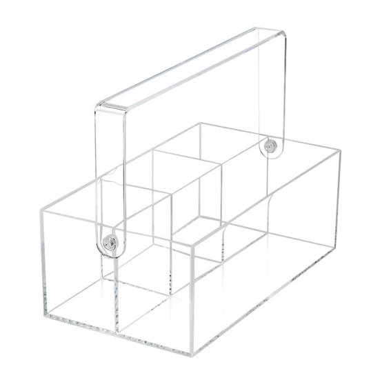 Utensil Holder Fork Spoon Organizer Durable Construction Large Capacity Transparent Design Tableware Storage Box Flatware Caddy