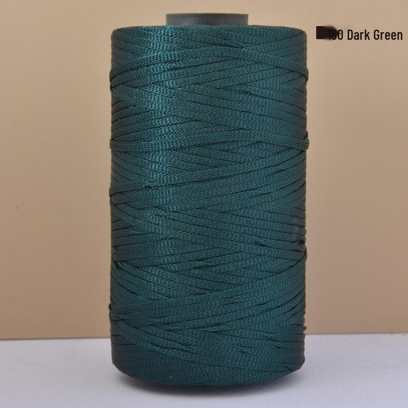 Hand-Woven Mercerized Cotton & Linen Ice Silk Yarn for DIY Crochet Bags, Hats, and Cushions