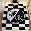 Freiburg E Print FlAannel Blanket, High Quality Comfortable for All Seasons, Home Decor, Warmth and Comfort