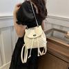 Stylish Spring Summer Fashion Backpack For Women In Black Blue Silver White Pu Material