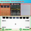 Garage Door Decorative Magnets 4 Hinges 2 Handles Set Reusable Removable Hardware Quick Fixing for Metal Door Decors