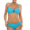 European and American Bikini Split Solid Color U-shaped Decorative Swimsuit