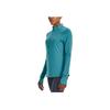 Under Armour Qualifier Solid Color Stand Collar Half Zip Sports Long Sleeve T-Shirt Women Tops Glacier-Blue 1365632-433