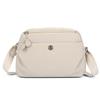 Crossbody Nylon Square Bag With Top Zipper And Inner Pocket For Casual Outings