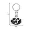 Car Keychain Car Emblem Gift With Key Ring Auto Accessories For TRD Toyota Crown Reiz Corolla Prada Alphard Yaris Camry GT86