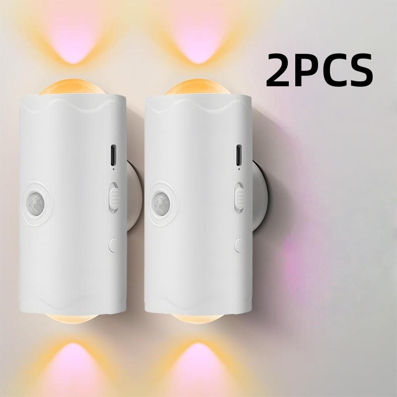 LED Motion Sensor Night Light, Motion Activated Night Light, 8 Colors Changing Wireless Wall Lights for Bedroom ,Kids Room