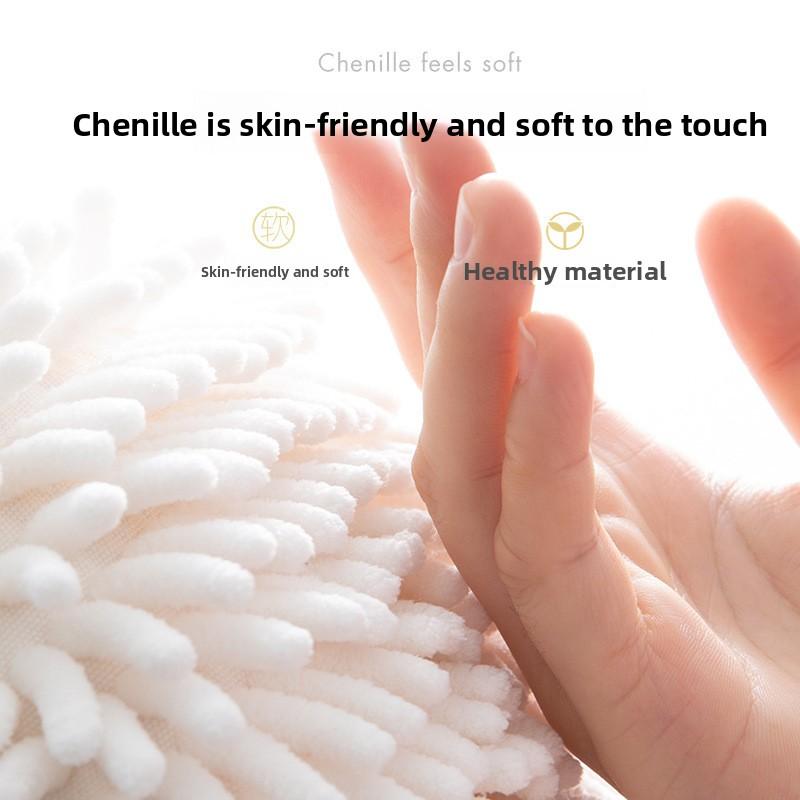 Chenille Hand Towels, Super Absorbent Hanging Kitchen Dishcloths, Quick Drying Cleaning Cloths for Kitchen and Bathroom