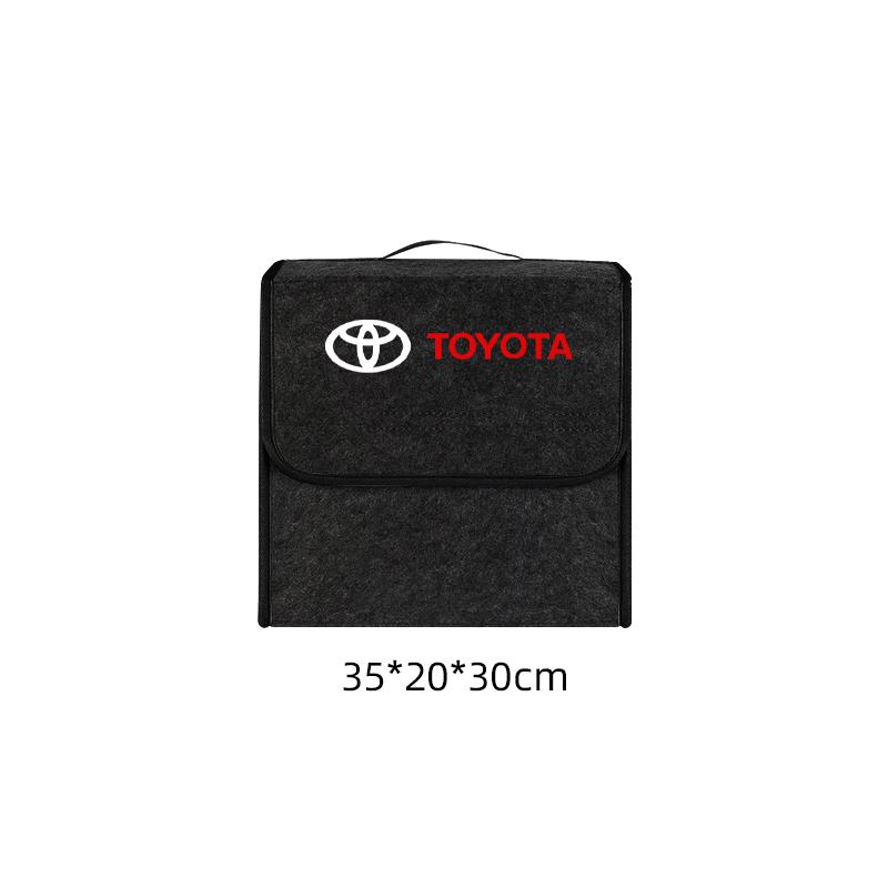 Car Trunk Storage Box Foldable Felt Car Organizer Stowing Tidying Box For Toyota Corolla Camry rav4 Yaris hilux prius PRODA