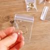 100 szt. Samozamykające się woreczki z tworzywa PVC Przezroczyste pyłoszczelne woreczki strunowe Wielokrotnego zamykania Woreczki na biżuterię Opakowania na prezenty Woreczki do przechowywania