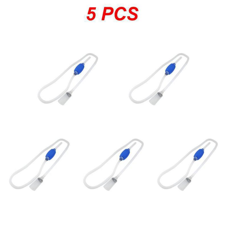 1~10PCS 1.5m Aquarium Gravel Cleaner Vacuum Siphon Pump With Filter Nozzle Fish Tank Water Changer Air Pump Cleaning Accessorie