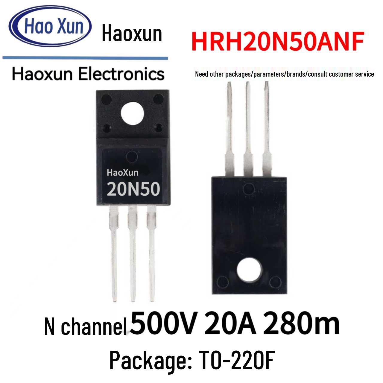 

500В 20А N-канальний MOSFET, 20N50 Корпус TO-220, HRH20N50ANF