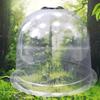 Copertura per Piantine in Plastica 19.5x17CM con Picchetto a Terra Cupola Serra Trasparente per Piantagione in Giardino Materiale PET PVC