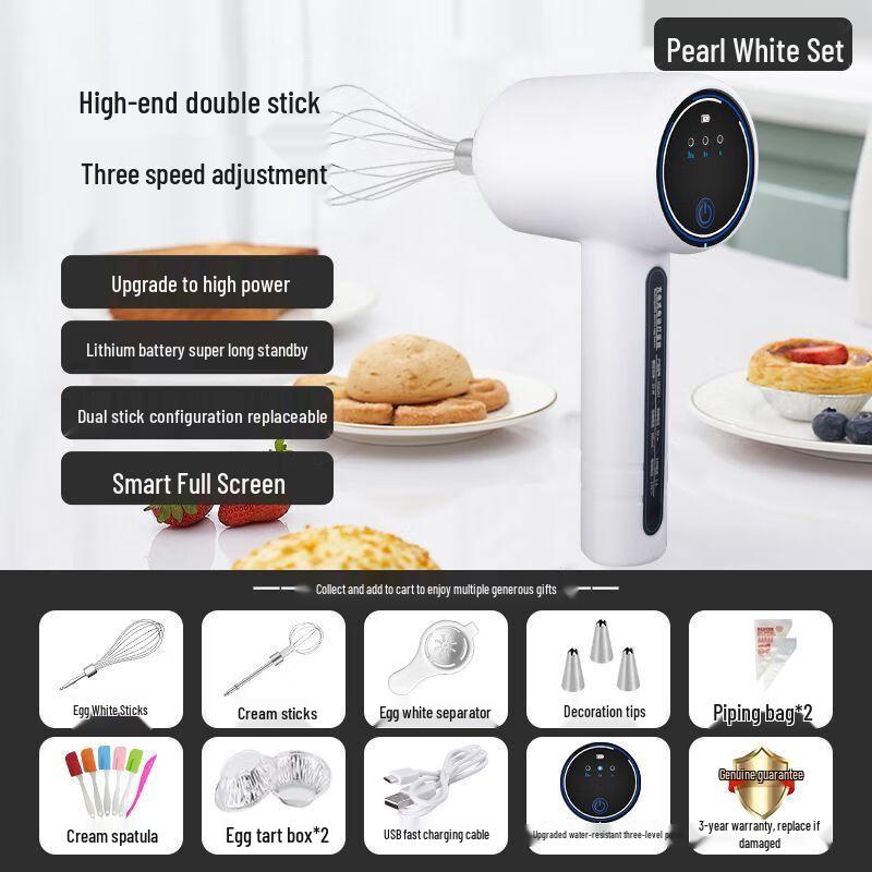Zhaoran Handheld Electric Mixer & Egg Beater