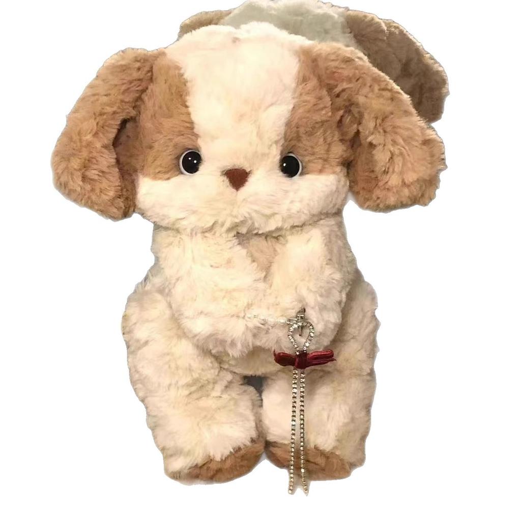 Promotional Gift Stuffed Animals Plush Toy Good Night Puppy Doll Pillow Cute Sleeping Doll Birthday for Girlfriend