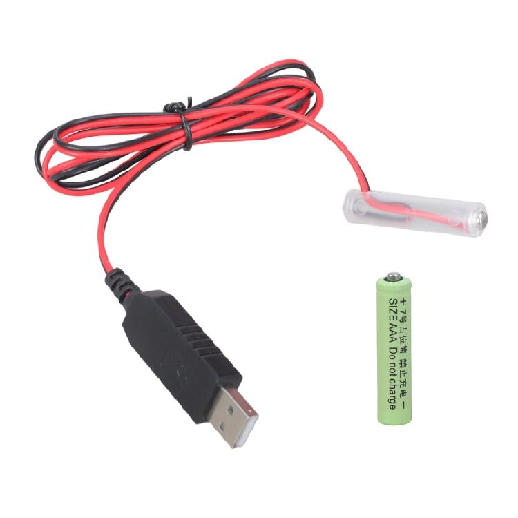 3A Імітатор батарей USB Кабель живлення Заміна 2x1.5V Батарей Кабель-замінник батарей для світлодіодного світла