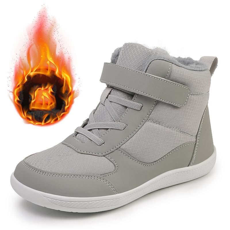 Winter Children Shoes Plush Waterproof Fabric Casual Non-Slip Boys Girls Shoes Rubber Sole Snow Boots Fashion Warm Outdoor Boots