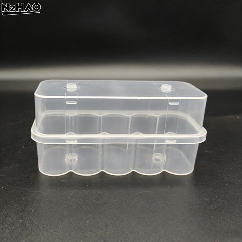 1PCS 20mL 10-Slot Vial Storage Case Plastic Clear Microtube Storage Box Stackable Freezer Tube Box Refrigerator Organizer