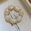 Bohomia Irregular Acrylic Oval Elastic Beaded Strand Bracelets for Women Vintage Leisure Bracelet Fashion Jewelry Gifts