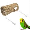 Grass Hammock Play Tunnel Hanging Bed House For Pet Rat Hamster Pet Bird Nest House Bed Parrot Seagrass Rattan Houses