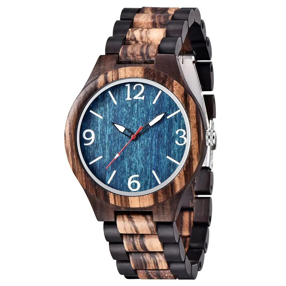 Street Denim Trendy Design Men s Wooden Watch Casual Fashion Women s Accessories Quartz Watch Reloj De Madera