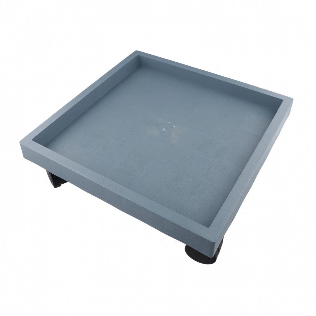 Movable Square Flower Pot Tray for Effortless Transportation of Heavy Planters