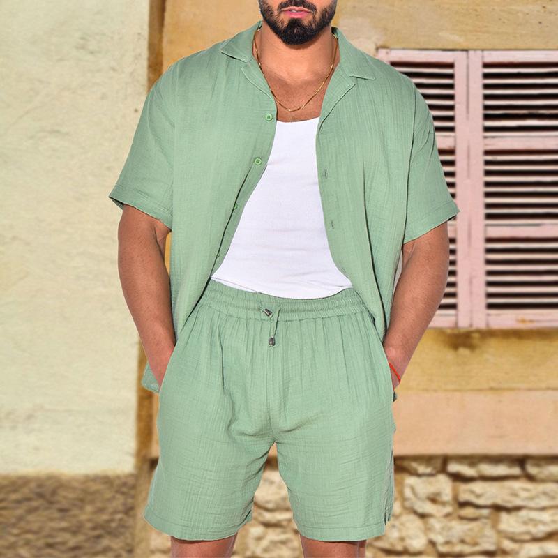 Summer Sports Suit Men's Summer Loose Short-sleeved T-shirt Shorts Men's Thin Section Suit