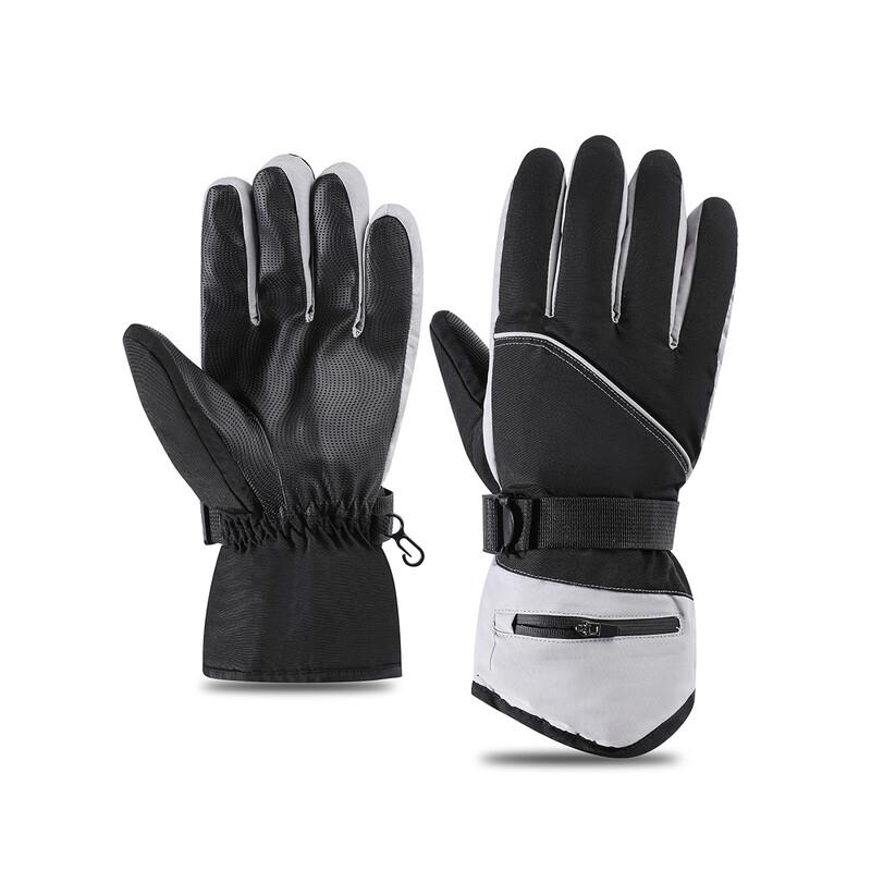 Xi Hong Color-Blocked Windproof Ski Gloves