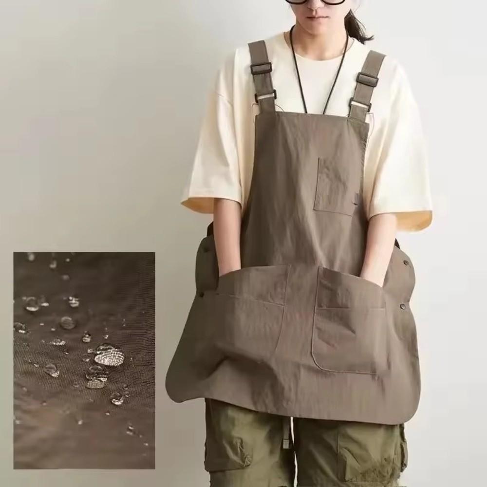 Nieuwe Dubbelzijdige Keukenschort Waterdicht Effen Kleur Taille Schort Unisex Multi-scène Chef Schort Huishoudelijke Keuken