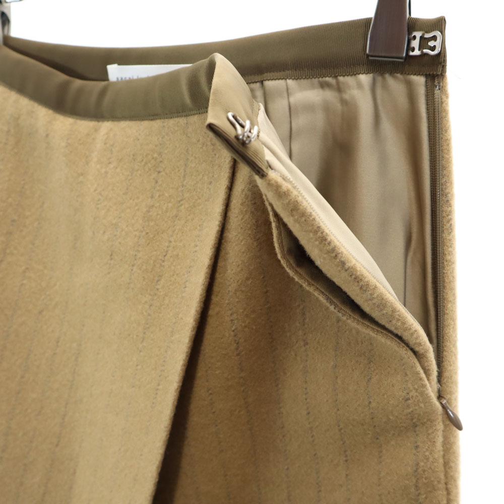 sacai luck Made in Japan Wool Blend Striped Pattern Midi length Trapezoid skirt Women Used
