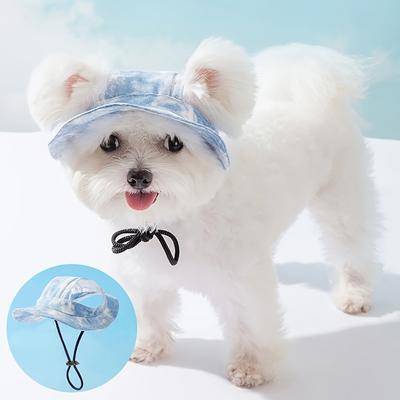 Summer Dog Cap Dogs Accessories Apparels Supplies Costume Hat Clothes Caps Pet Helmet Hats Products Puppy Grooming