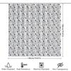 Tierprint Duschvorhang Dalmatiener Hunde Design In Schwarz Weiß Muster Für Badezimmer Dekoration Polyester Stoff Mit Hakenringen Set