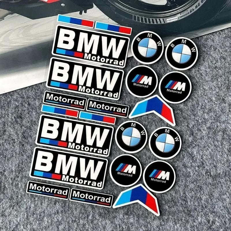 Popular New Motorcycle Stickers Suitable For BMW Modified Decals Shock Absorber Fuel Tank Side Box Tail Box Reflective Stickers