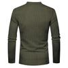 New Men's Casual Henry Slim Fit Solid Color Long Sleeve T-Shirt