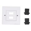 2 Port HD Multimedia Interface Wall Panel HD Multimedia Interface Socket Panel Cable Extension Coupler