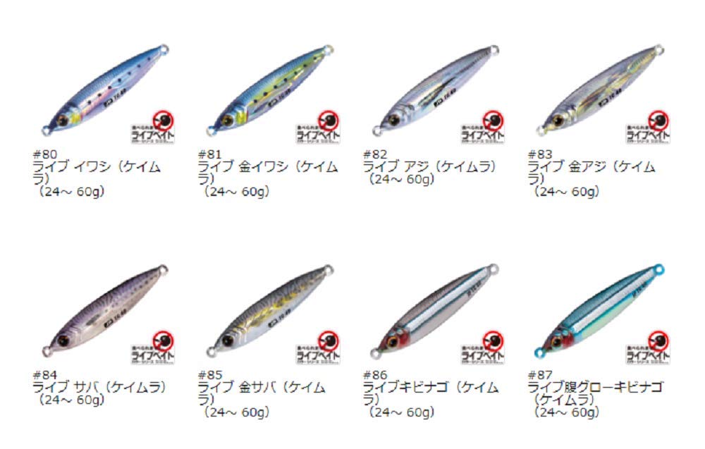 Major Craft Metall Jigpara Köderfisch Lebendköder Jig, Wolfram, Farbe, JPTG-24#84, Makrele, 24g, #84