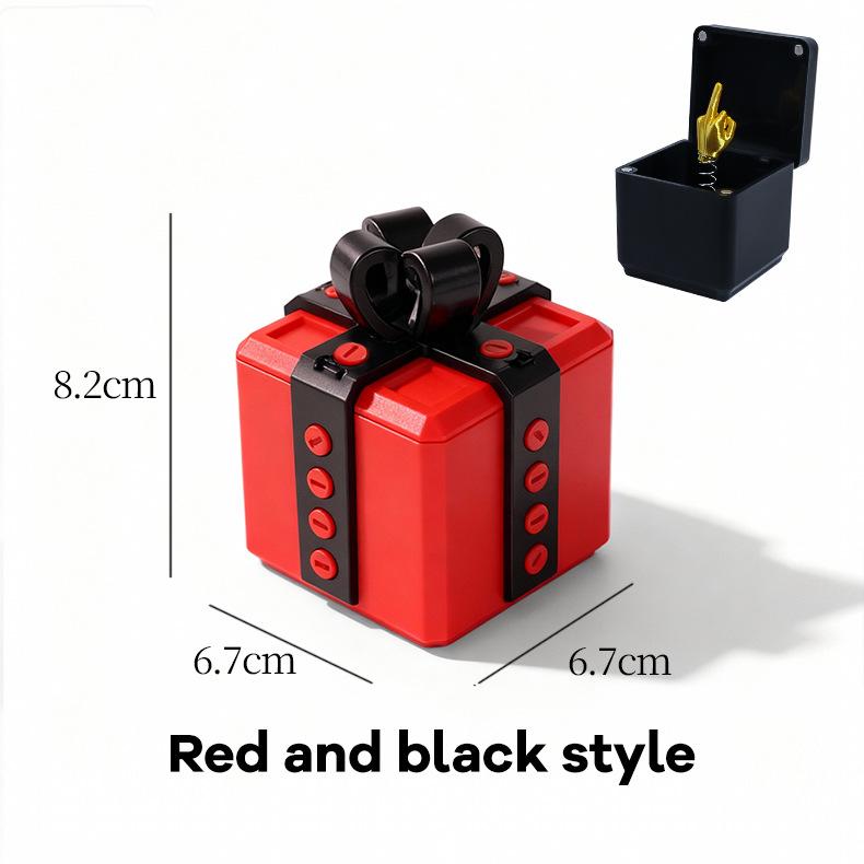Out of the Box Pop-up Middle Finger Gift Box Creative Desk Home Decor Gifts Middle Finger Novelty Christmas Funny Prank Gift