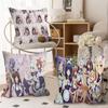 Chocola Nekopara Cushion Cover Car Throw Pillow Case For Sofa Car Christmas Gift 40x40cm 45x45cm