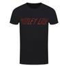 Motley Crue T-Shirt Distressed Logo Rockband Offiziell Schwarz Neu Unisex T-Shirt