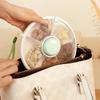 Circular Rotating Lunch Box Snack Container Moisture Proof Sealed Fruit Tray Spinner Candy Box Portable Melon Seed Storage Box