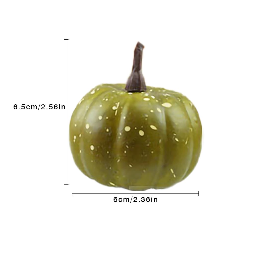 6pcs Artificial Pumpkin Halloween Decor Ulation Vegetable Home Party Foam Pumpkin Ornament