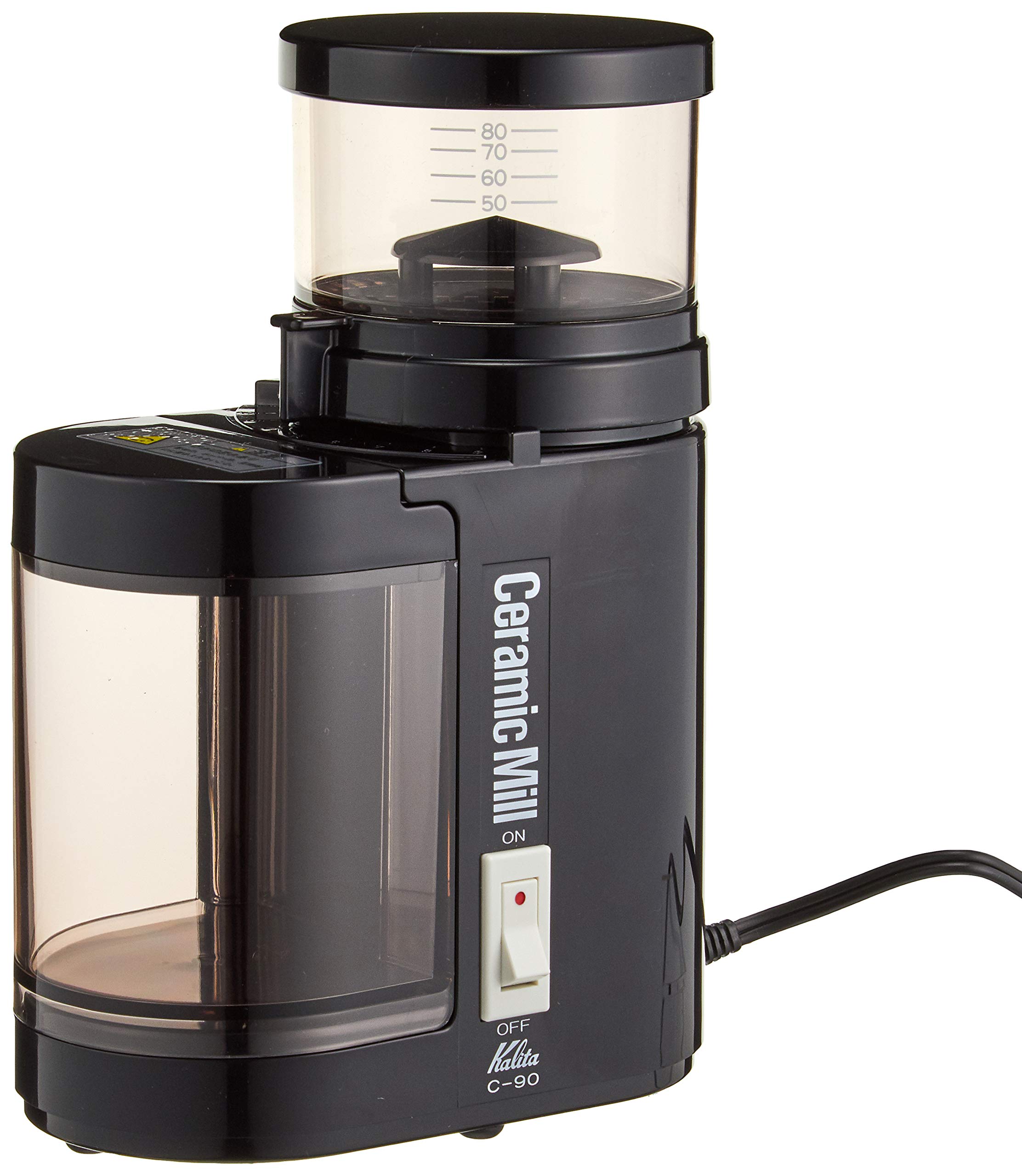 

Yokohama Motomachi Coffee Kalita Electric Coffee Mill Керамічний млин C-90 (Чорний)
