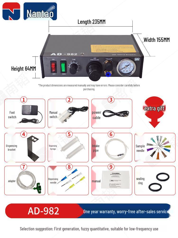 Nan Tao 982 Automatic Pneumatic AB Glue and Silicone Dispensing Machine