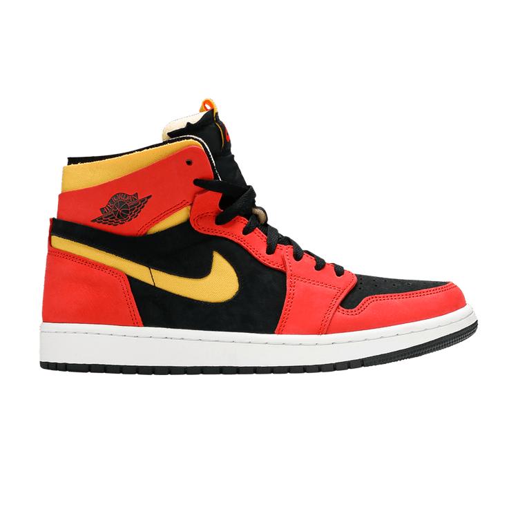Jordan 1 High Zoom Air CMFT Schwarz Chile Rot 45.5