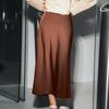 2023 Spring European & American Satin Fishtail A-line Skirt for Women