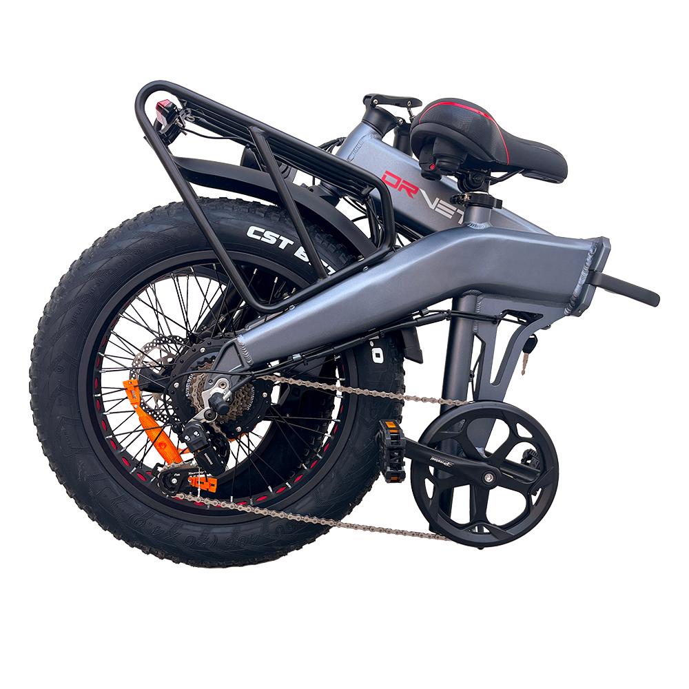 Drvetion BT20 Falt-E-Bike mit 750-W-Motor, herausnehmbarem 48-V-10-Ah-Akku, CST 20"-Fat-Reifen, Öl-Scheibenbremsen, City-Pedelec