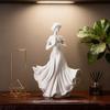 Weiße Harzfigur Kunst Dekor Wohnzimmer Eingang TV-Schrank Körperdekor Exquisites Göttinnen-Dekor Frau Kleine Skulptur Geschenk