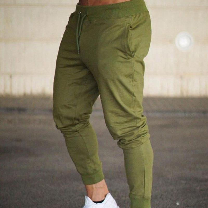 Slim-fitting Sports Pants for Men's Small Feet Casual Trousers Lace-up Tight Training Pants
