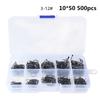 1 Set Of Fishing Hook High-carbon Steel Fish Hook Set 3#-12# Non-ring Non-hole Fish Barbed Hook